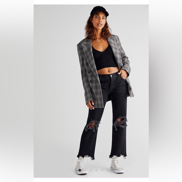 Maggie Mid-Rise Straight-Leg Jeans - Picture 1 of 4